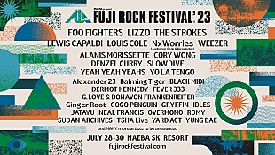 「【FUJI ROCK FESTIVAL '23】ラインナップ第1弾発表、フー・ファイターズ／リゾ／ザ・ストロークスがヘッドライナー」
