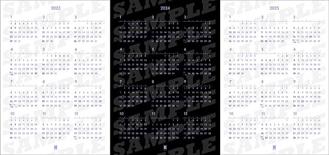 「「三つ折りカレンダーシート（B5紙製）」」2枚目/4