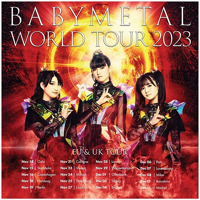 「【BABYMETAL WORLD TOUR 2023 UK &amp; EU】」2枚目/3