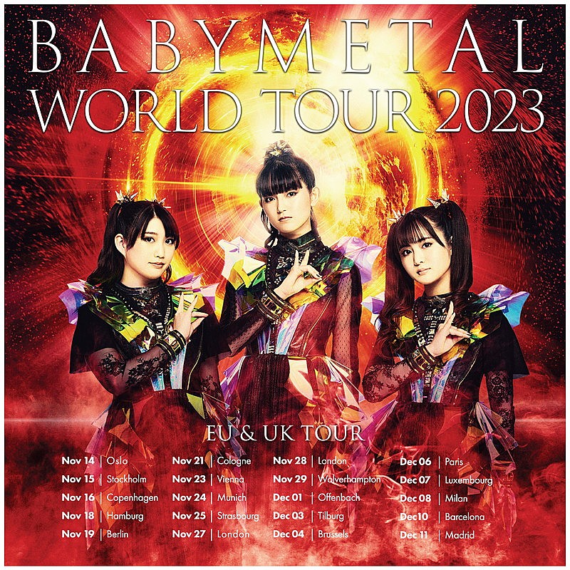 「【BABYMETAL WORLD TOUR 2023 UK &amp; EU】」2枚目/3