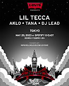 「リル・テッカ、Rolling Loud×LEVI&amp;#039;Sによるイベントで初来日」1枚目/1