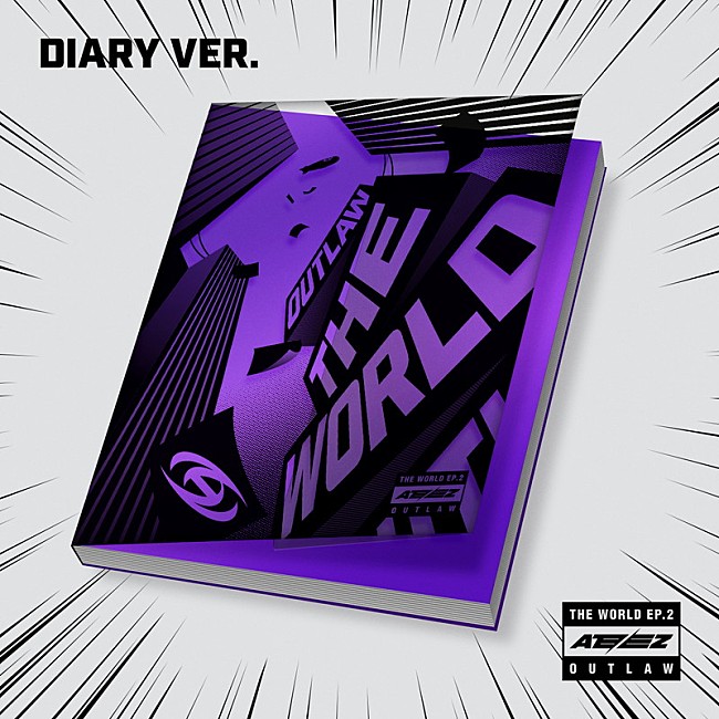 「	ATEEZ ミニアルバム『THE WORLD EP.2 : OUTLAW』DIARY VER. 」5枚目/6