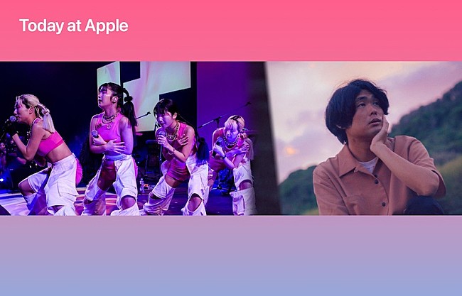 「Apple 表参道イベント【Today at Apple】にCHAI／STUTSが出演」1枚目/1