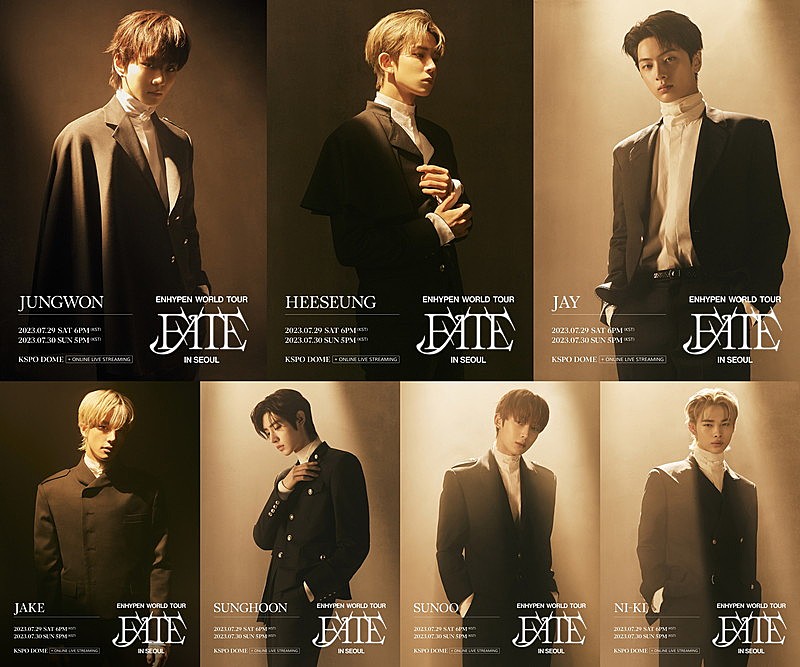 ENHYPEN、“運命を自覚した7人の少年の姿”でソウル公演ソロポスターに登場