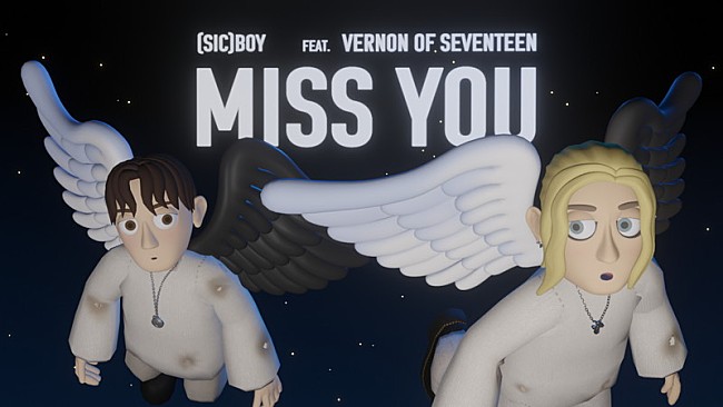 「(sic)boy×Vernon of SEVENTEENのコラボ曲「Miss You」サプライズ配信、アニメーションも公開へ」1枚目/4