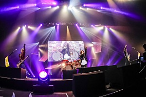 【GOLDEN LOBBY】絶版 Johnny ジャンパー　L（訳アリ） キューティーハニー×絡繰魂 ハニーフラッシュリバーシブルスカジャン