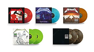 「メタリカ、初期5作のスタジオALが限定カスタム・カラー・ヴァイナルで発売」