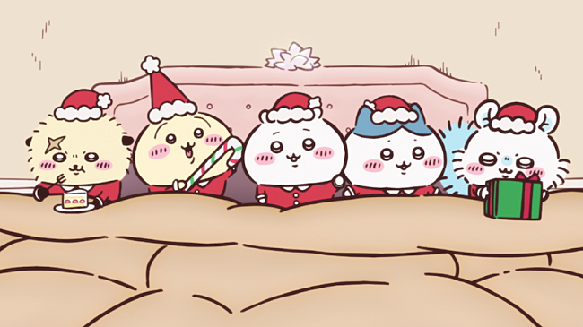 「アリアナ・グランデ、「サンタ・テル・ミー」MVをちいかわたちが再現」1枚目/2