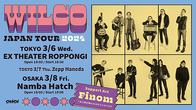 「ウィルコ、東京追加公演が3/6に決定」1枚目/1