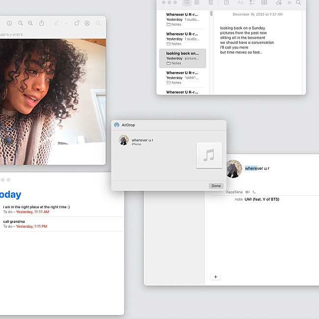 「UMI、「wherever u r feat. V of BTS」のリミックスを3曲リリース」1枚目/2