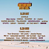 「【GREENROOM FESTIVAL’24】第5弾出演アーティスト発表」1枚目/1
