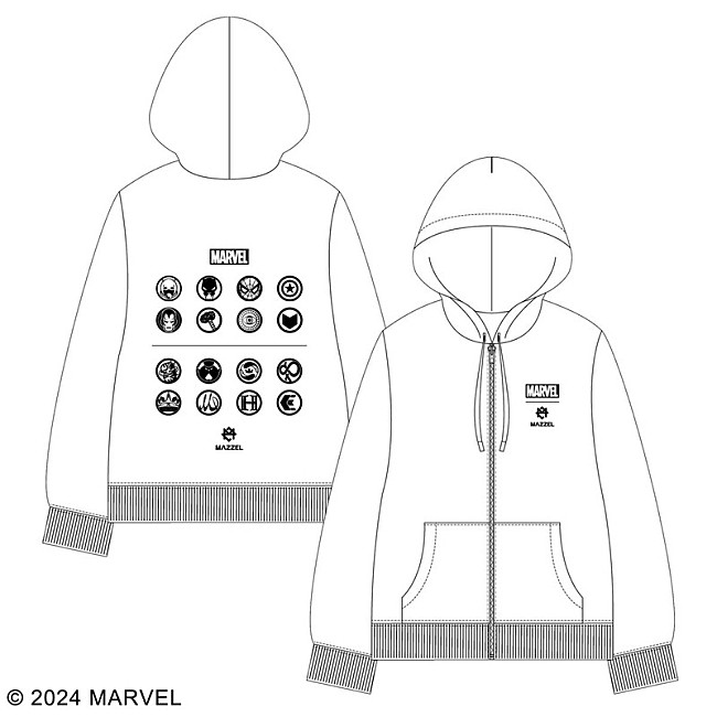 「MAZZEL コラボ/ジップパーカー：8,800 円（税込）」13枚目/17