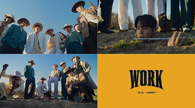 「ATEEZ「WORK」MVティザー第1弾、土に埋まったJONGHOが楽器演奏」1枚目/2