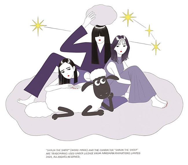 「羊文学、『ひつじのショーン』とコラボレーション」1枚目/3