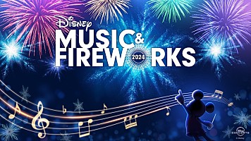 ディズニー音楽と花火が夜空を彩る【ディズニー ミュージック