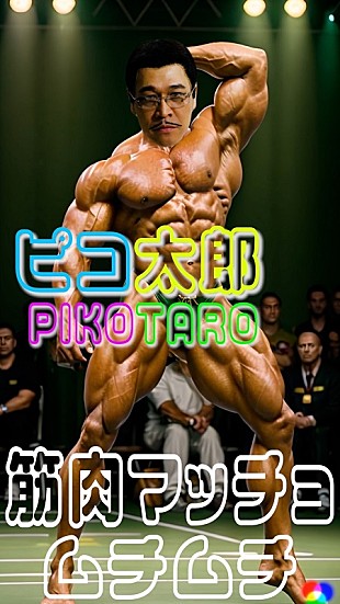 「ピコ太郎、新曲「筋肉マッチョムチムチ」日本語版＆英語版の動画公開」