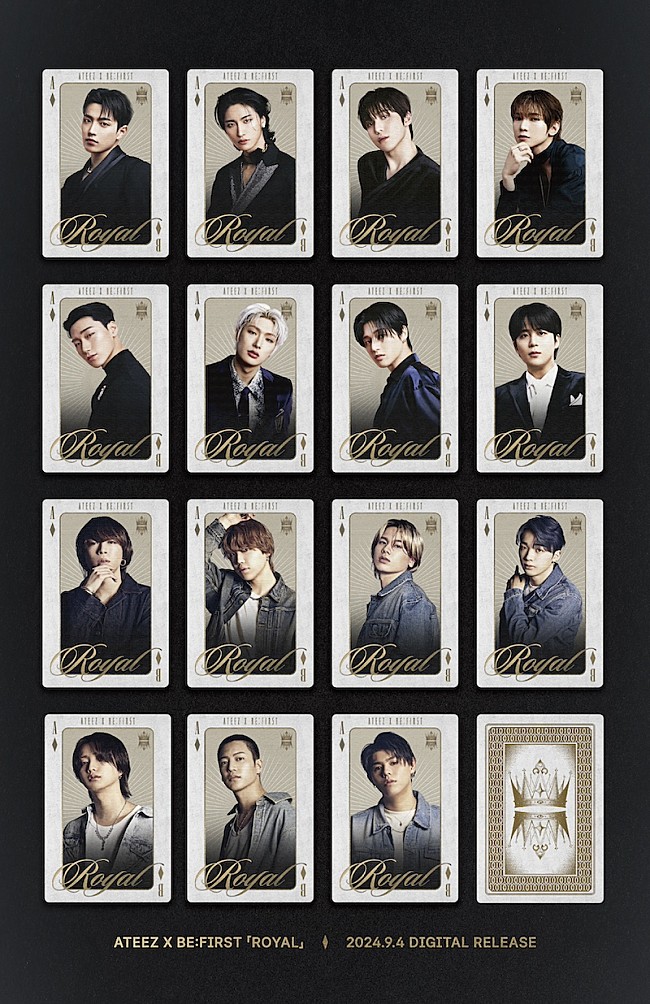 「ATEEZ X BE:FIRSTによるコラボ楽曲「Royal」リリックビデオ公開」1枚目/3
