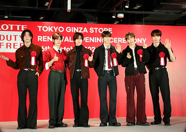 「＜レポート＞RIIZEが登壇　ロッテ免税店東京銀座店のオープニングイベントで見どころを紹介」1枚目/9