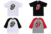 「ザ・ローリング・ストーンズｘA BATHING APE、コラボTシャツ＆ラグラン・シャツの先行予約受付スタート」1枚目/1
