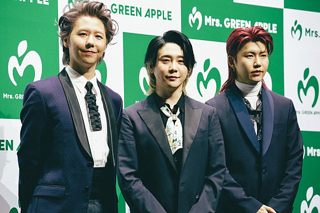 「＜レポート＞Mrs. GREEN APPLE、10周年“メガ”プラン発表　10周年ベスト盤／ロゴ／韓国単独公演／展覧会など」1枚目/22