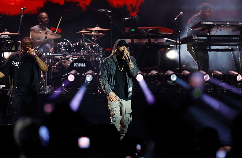 「エミネム、映画『ハッピー・ギルモア2』へのカメオ出演は“本当にぶっ飛んでいた”とアダム・サンドラーが語る」1枚目/1