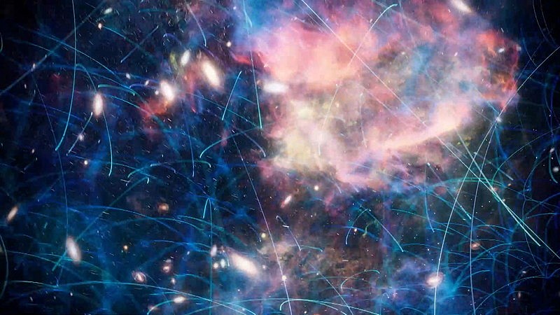 「量子もつれと宇宙イメージ」5枚目/12