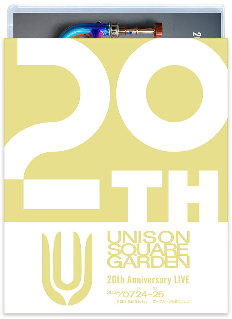 「UNISON SQUARE GARDEN
LIVE Blu-ray&DVD『UNISON SQUARE GARDEN 20th Anniversary LIVE "ROCK BAND is fun" 2024.07.24 / "オーケストラを観にいこう" 2024.07.25 at Nippon Budokan』」2枚目/2