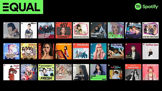 「Spotify、国際女性デーを記念して、主要公式プレイリストのカバーに 27組の女性アーティスト／クリエイターを起用　ランキングも同時発表」1枚目/3