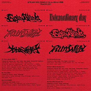 「&amp;TEAM、ニューシングル『Go in Blind (月狼)』収録曲を公開　新曲「オオカミ系男子」に乃紫が参加」