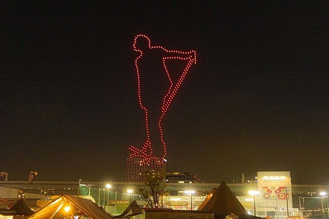 「矢沢永吉50周年関連発表ドローン画像」12枚目/18