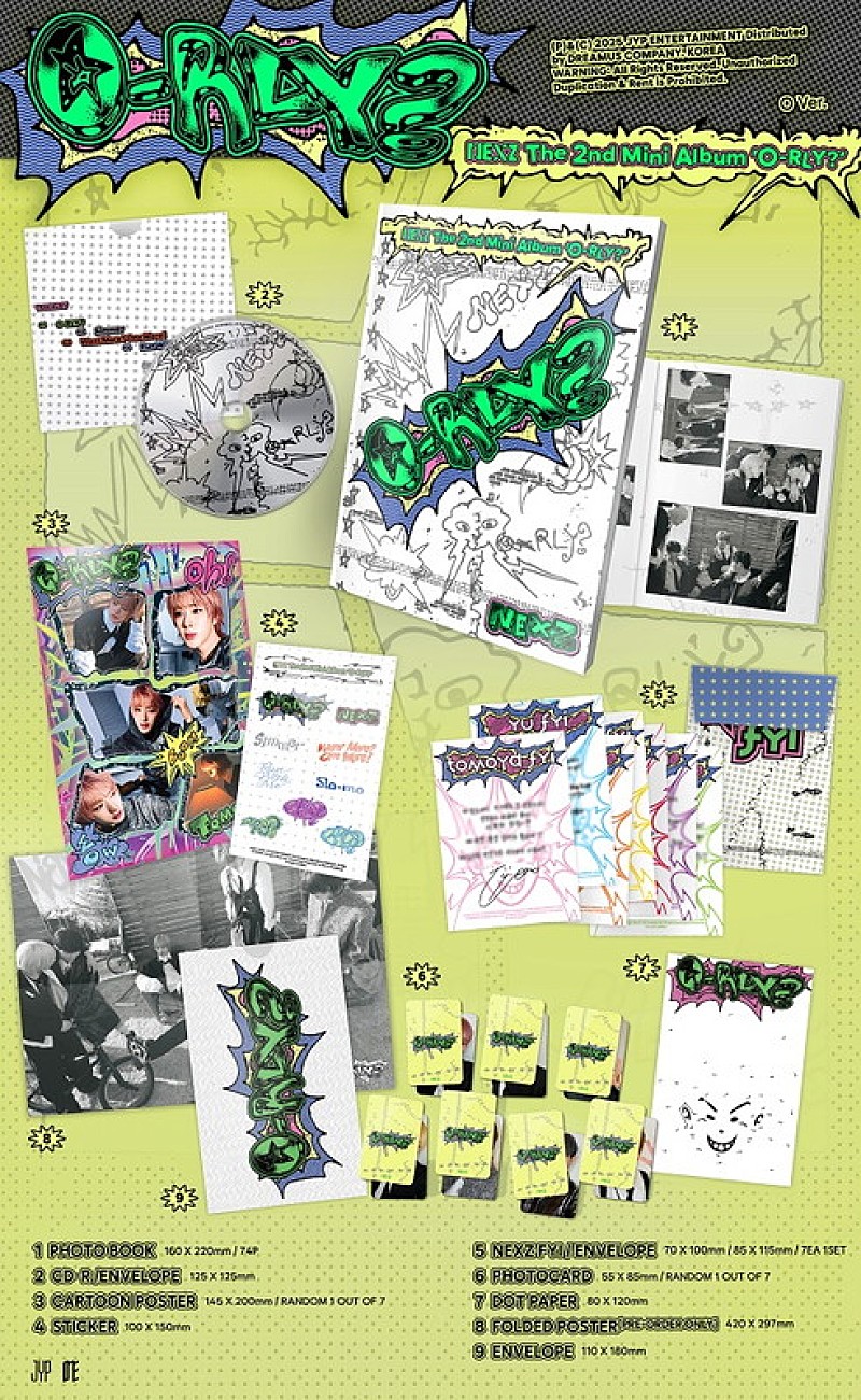 「NEXZ ミニアルバム『O-RLY?』一般盤（O Ver.）」3枚目/9