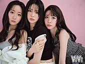 「FRUITS ZIPPERの3人が『ViVi』登場、アワードコスメ企画で“ぐっと大人っぽい表情”も」1枚目/2