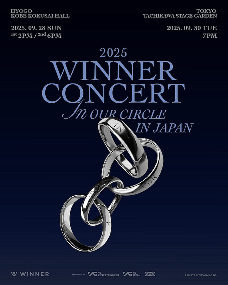 「WINNER、約6年ぶり日本ツアー【2025 WINNER CONCERT [IN OUR CIRCLE] IN JAPAN】開催決定」1枚目/1