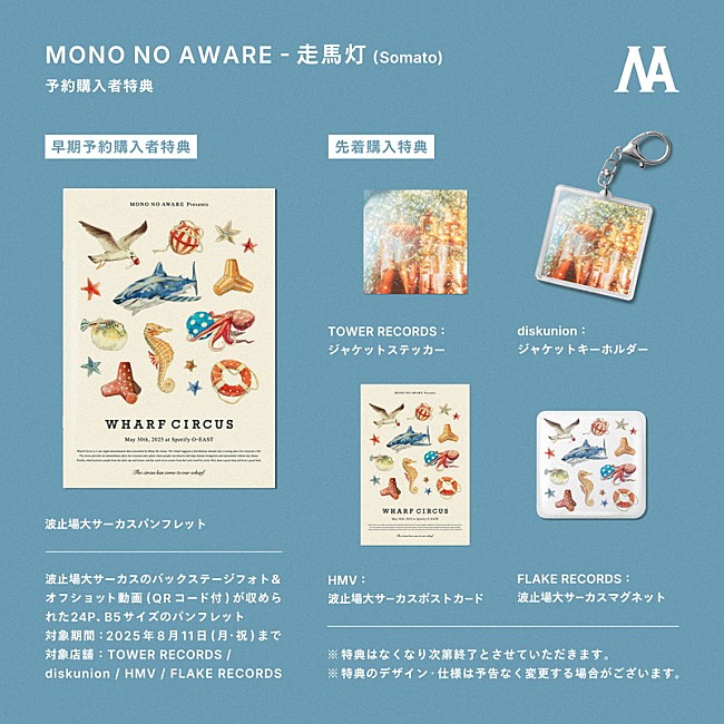 「MONO NO AWARE EP＋LIVE Blu-ray『走馬灯』購入者特典」3枚目/4