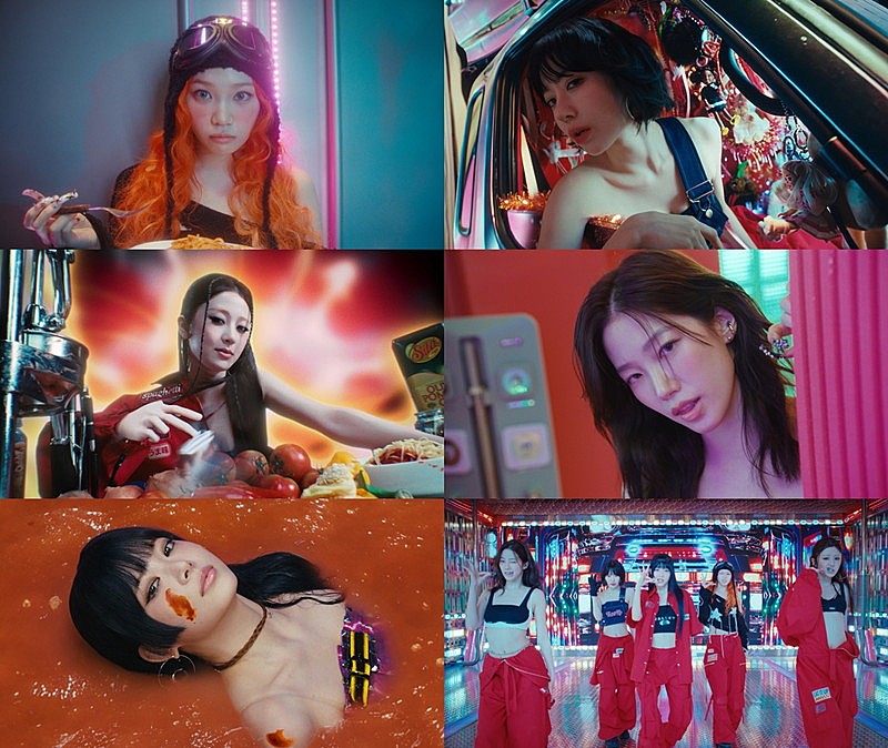 「『LE SSERAFIM  &#039;SPAGHETTI (feat. j-hope of BTS)&#039; OFFICIAL MV』」2枚目/3