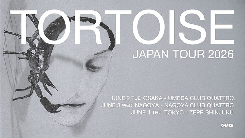 「トータス、2026年6月にジャパン・ツアー決定」1枚目/1