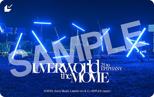 「映画『UVERworld THE MOVIE: 25 to EPIPHANY』ムビチケカード」2枚目/4