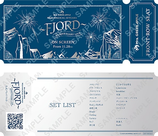 「映画『MGA MAGICAL 10 YEARS ANNIVERSARY LIVE ～FJORD～ ON SCREEN』
入場者プレゼント「FRONT-ROW SEAT」
（C）2025 UNIVERSAL MUSIC LLC」2枚目/3