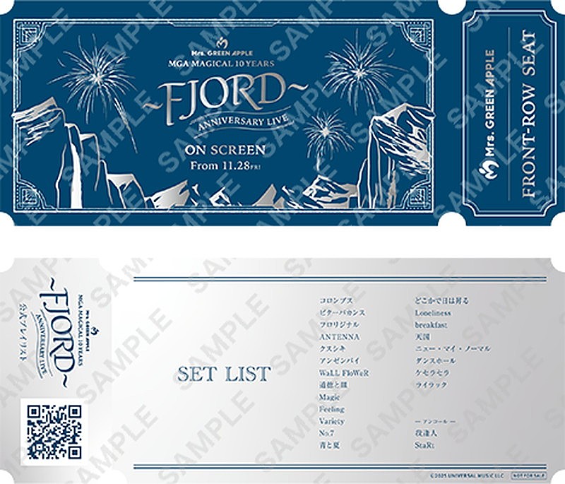 「映画『MGA MAGICAL 10 YEARS ANNIVERSARY LIVE ～FJORD～ ON SCREEN』
入場者プレゼント「FRONT-ROW SEAT」
（C）2025 UNIVERSAL MUSIC LLC」2枚目/3
