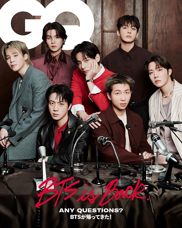 BTS「BTSが『GQ JAPAN』表紙、再始動を目前に控えた7人にインタビュー」