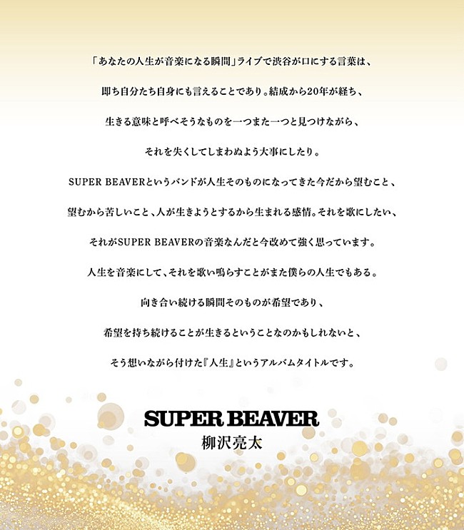 「柳沢亮太（g）コメント」3枚目/3