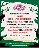 「10-FEET／浅井健一／ストレイテナー／Omoinotake／水カンら【中津川 WILD WOOD 2026】出演者第2弾が発表」1枚目/10