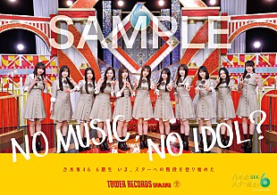 「乃木坂46の6期生、タワレコ「NO MUSIC, NO IDOL?」初登場　ロゴは瀬戸口心月が書き下ろし」