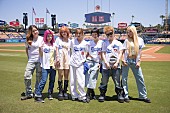 「XGがドジャー・スタジアム始球式に登場、JURIN「楽しんで投げることが出来ました！」」1枚目/10