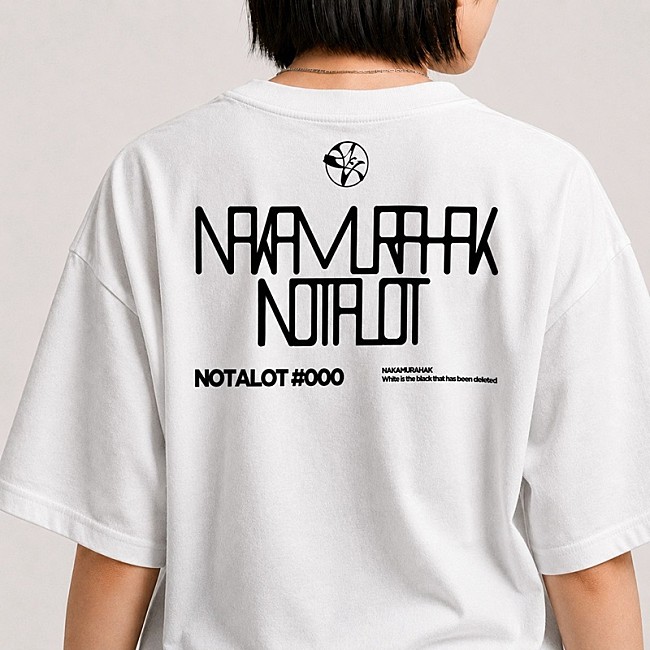 「Tシャツ「NOT A LOT #000」デザイン」6枚目/6