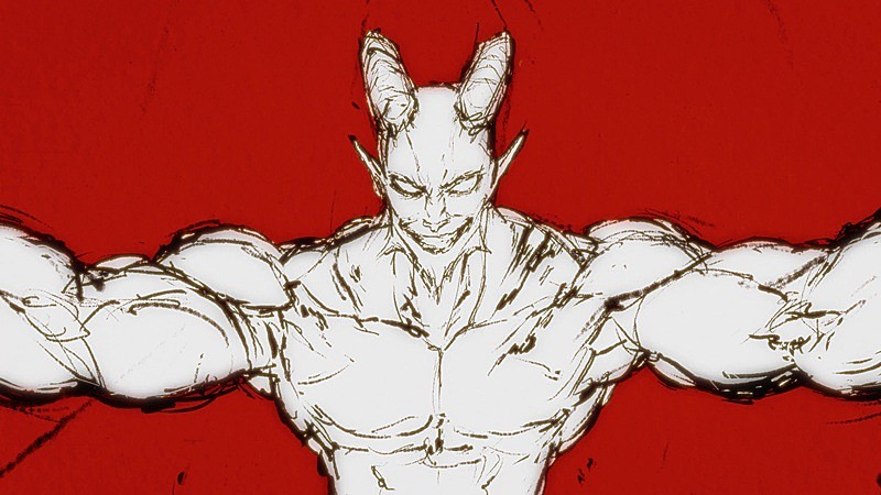 「Chevon、アニメ『刃牙道』第2クールOPテーマ「六ノ輪」MVに山羊の風貌をした“最強”の怪物が襲来」1枚目/3