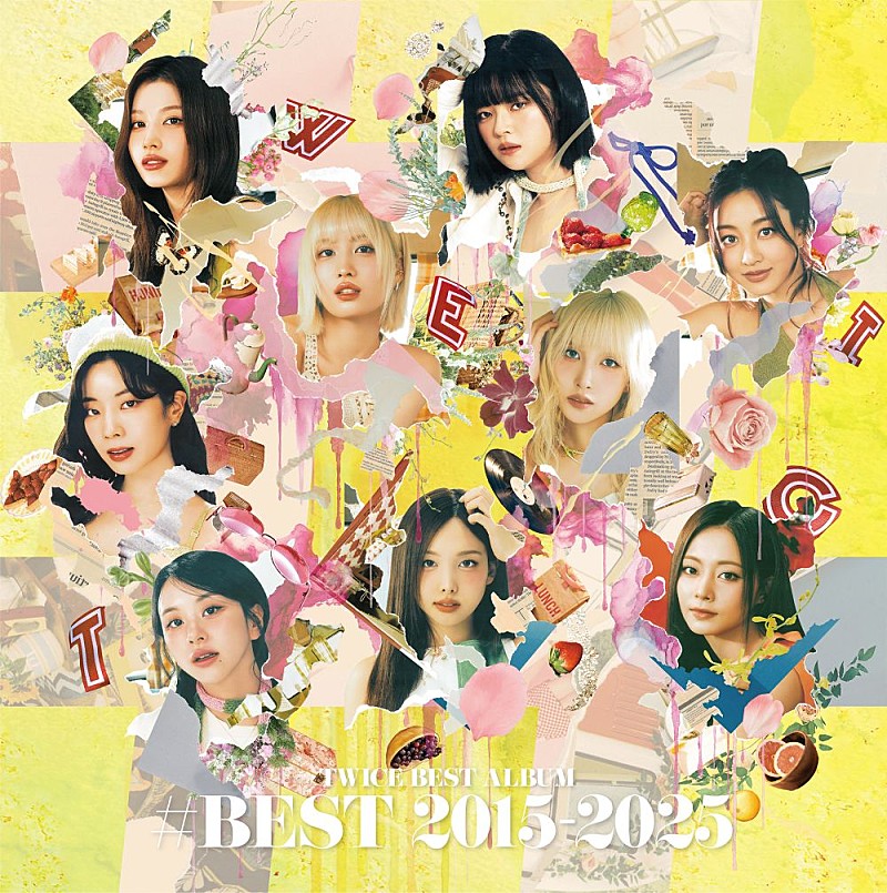 「TWICE、全50曲収録のベストアルバム『TWICE BEST ALBUM「#BEST 2015-2025」』8/26リリース決定」1枚目/5