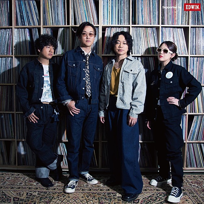「GOOD BYE APRIL、EDWINデニム姿のメンバー等身大フォトブースが2026年サマーツアー全会場に登場」1枚目/7