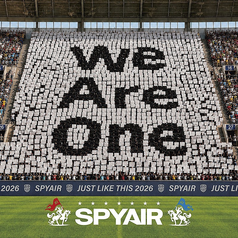 「SPYAIR、日韓野外ライブ【JUST LIKE THIS 2026】テーマソング「We Are One」会場限定リリース決定」1枚目/3