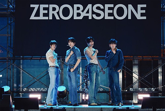 「ZEROBASEONE、Omoinotake藤井怜央と一夜限りのスペシャルコラボが実現　東京・新宿歌舞伎町シネシティ広場でのライブレポート到着」1枚目/7
